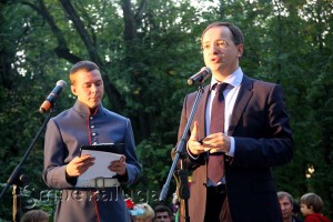 Владимир Мединский на церемонии открытия памтяника Гоголю калуга