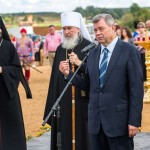 На церемонии открытия Поклонного креста мещовск
