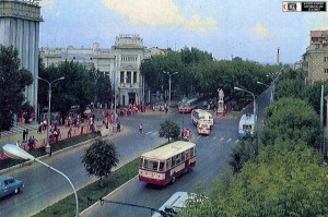 Улица Кирова в 80-х годах калуга