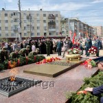 Возложение цветов к Вечному огню калуга