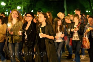 Акция "Свеча памяти" в Калуге в 2015 году калуга