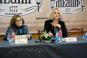 Ольга Яковлева и Алла Шевелёва (представители жюри) калуга