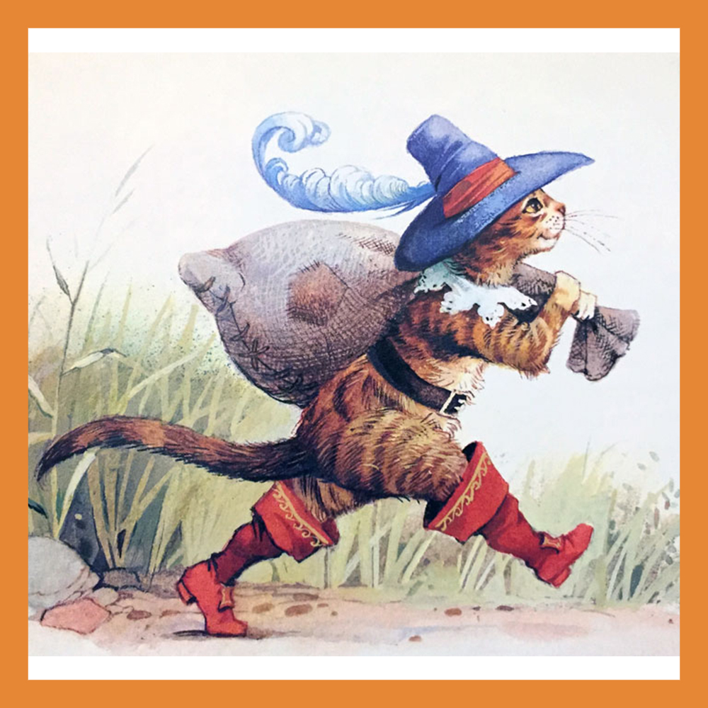 Шарль Перро кот в сапогах обложка книги рисунок для детей