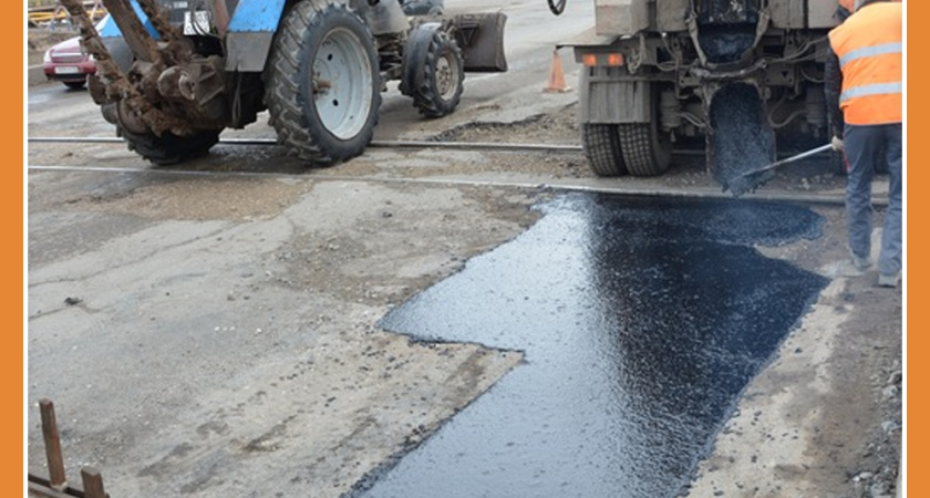 РЕМОНТ ДОРОГ ЛИТЫМ АСФАЛЬТОМ В КАЛУГЕ