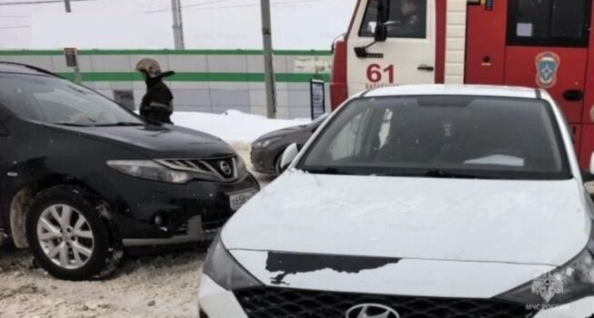 В Калужской области столкнулись две иномарки, пострадали два пассажира