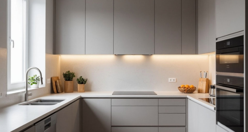 1 ложка на губку — и кухонные шкафчики быстро станут как новые: от липкого жира, «ляпов» и потеков не осталось и следа