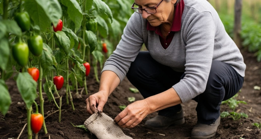 Сую старые колготки под каждый куст перца - муж смеется, а урожаю завидует вся наша деревня 