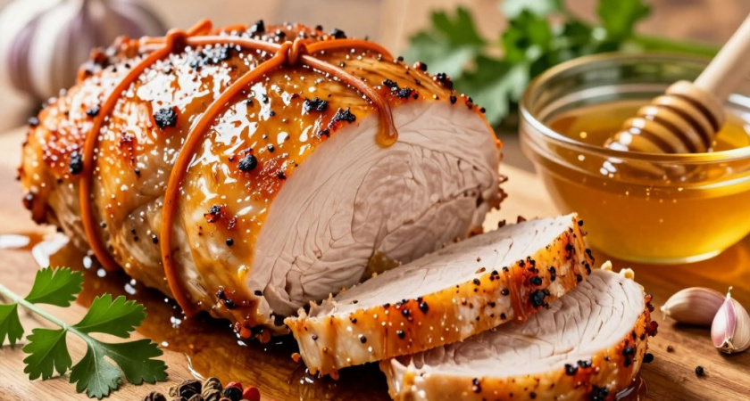 Держу мясо курицы всю ночь в солёной воде, а затем в духовку, делаю так каждую неделю вместо колбасы