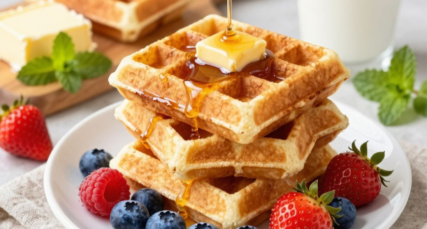 Рецепт вафель, в который я просто влюбилась - даже муж их сам готовит