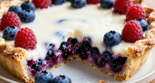 Пирог с ягодами внутри: просто, красиво и невероятно вкусно