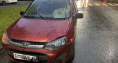 В Калуге ливень помешал водителю "Лады Калины" вовремя заметить мужчину на переходе