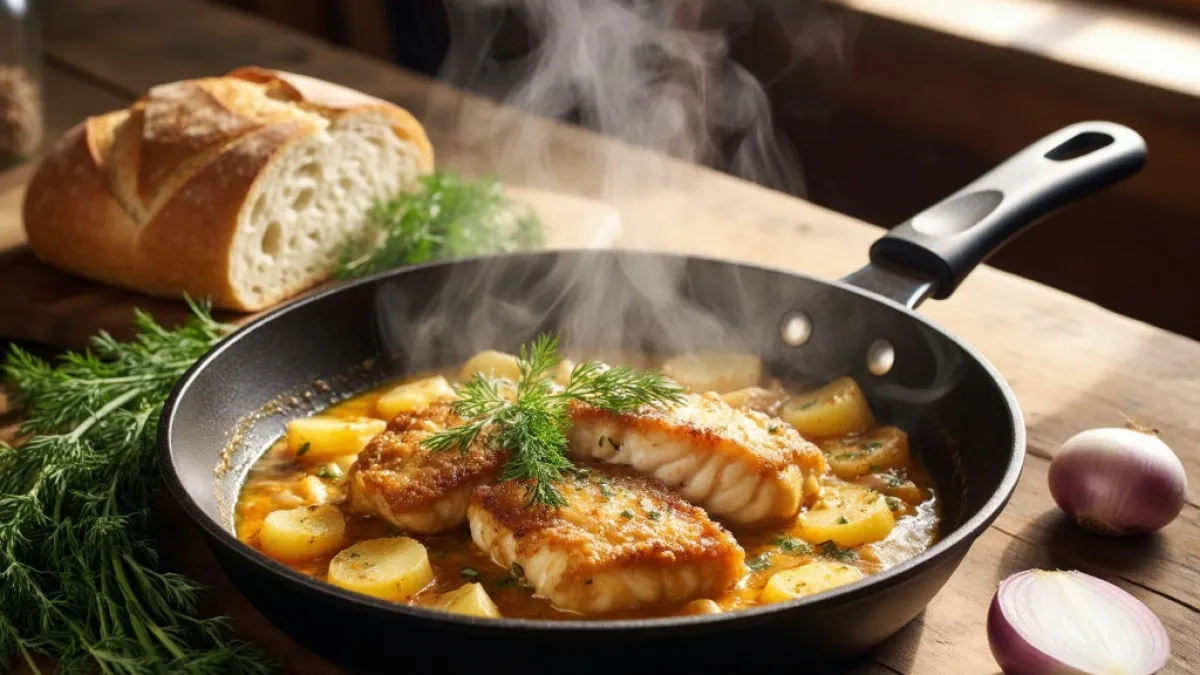 Минтай готовлю так и только так. Рыба сочная, подливку хлебом вымакиваем. Быстрый ужин всего за 20 минут