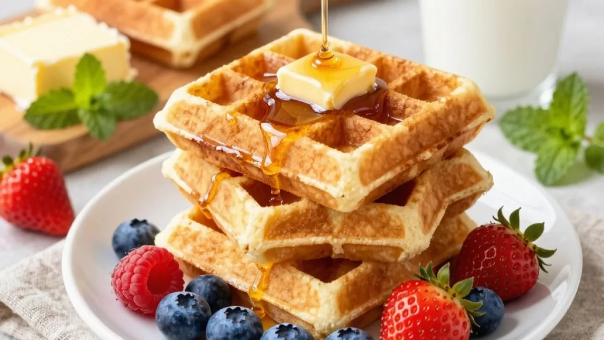 Рецепт вафель, в который я просто влюбилась - даже муж их сам готовит