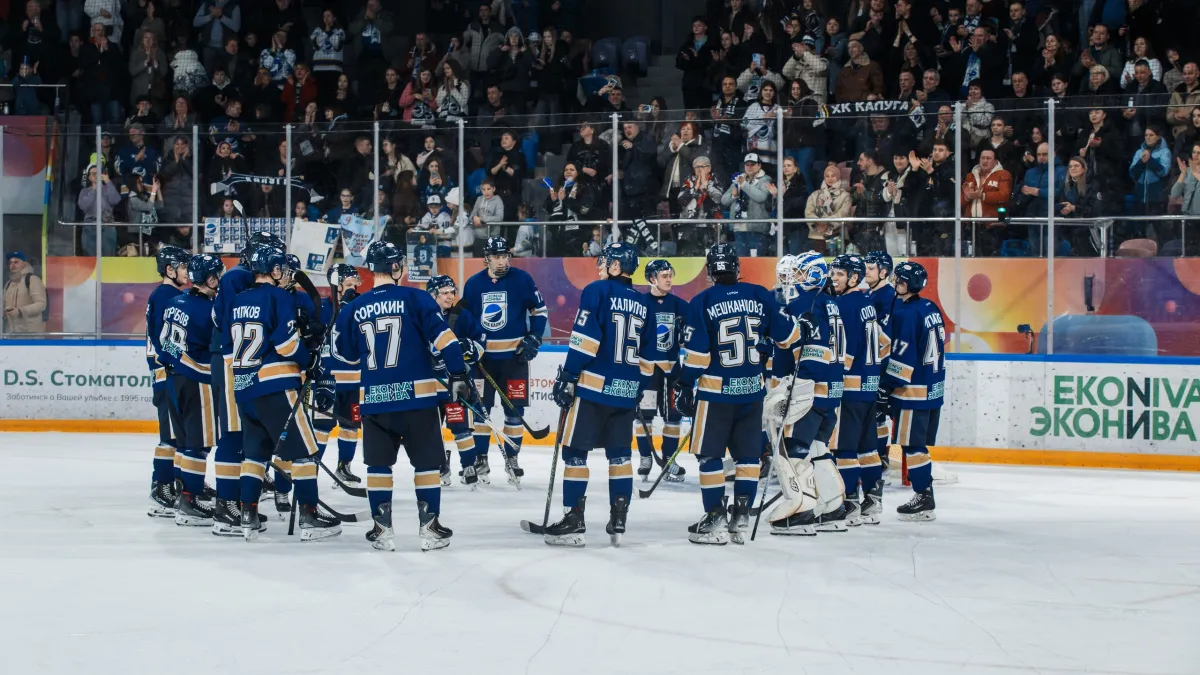 Хоккейная "Калуга" разгромила "Полёт" из Рыбинска со счётом 5:2
