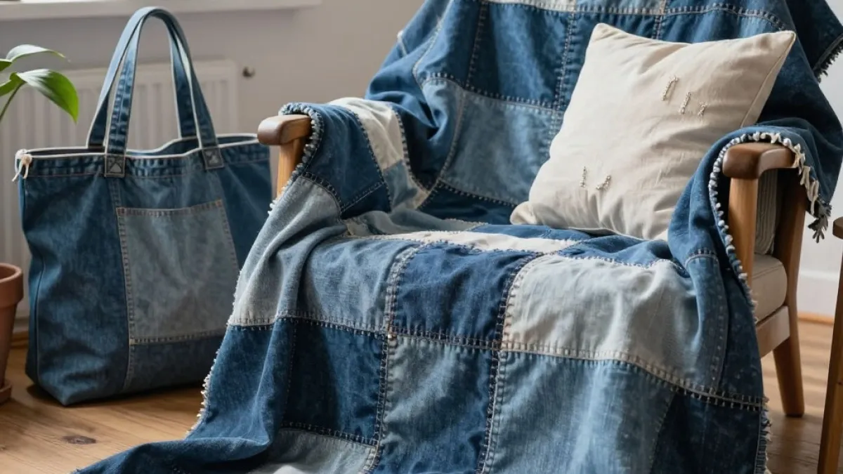 Старые джинсы вместо новых покупок: как превратить потертую ткань в полезные вещи