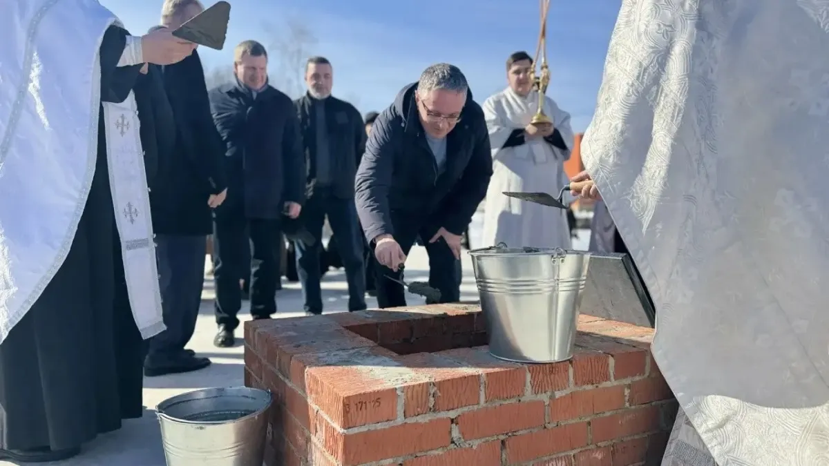 На Правобережье Калуги начали строить храм в честь Всемилостивого Спаса