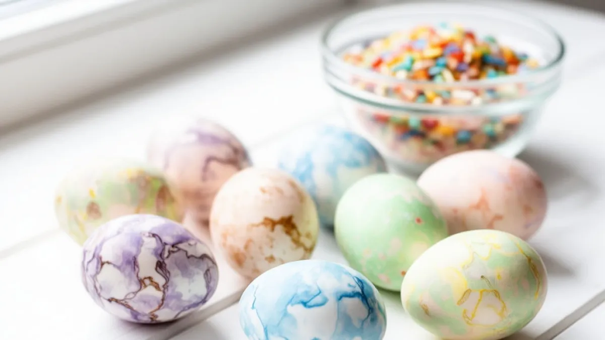 Сказочно красивые яйца на Пасху — простой рецепт с рисом и маслом