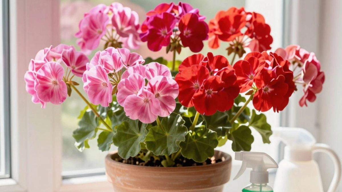 Пшикнула под кустик в марте — в мае пеларгонию не узнать: листья лоснятся, бутонов не счесть