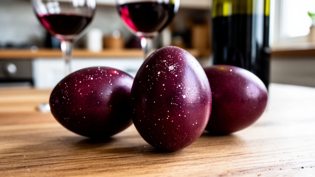 Как покрасить яйца вином с мерцающим эффектом: пошаговый гайд по окрашиванию без химии