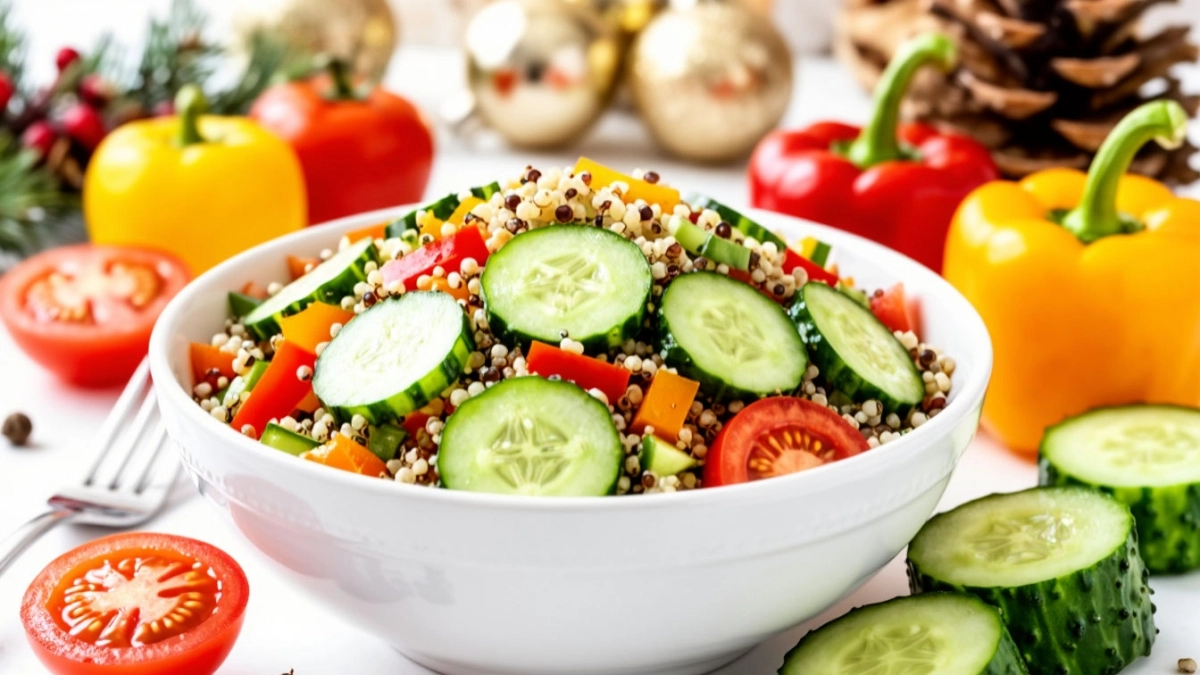 Салат "Который удивит" с киноа и овощами: блюдо приятно удивит всех — комплименты за столом обеспечены
