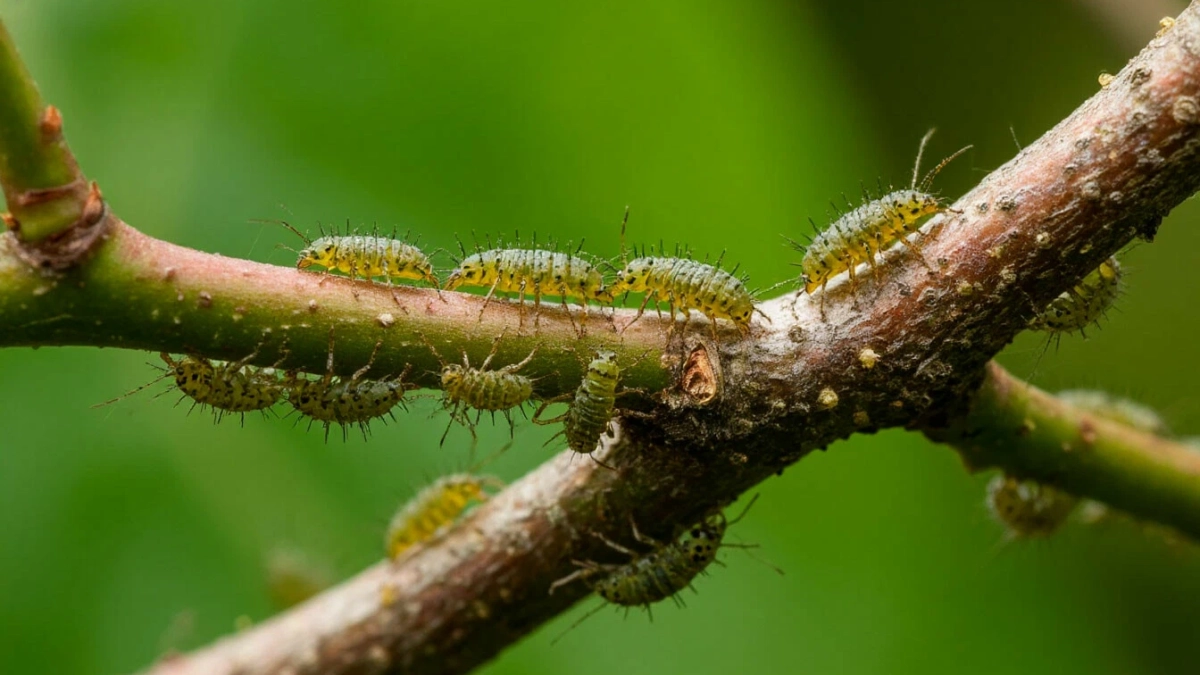 В марте и апреле от тли и муравьев — мощнее нет: 5 капель  — и паразиты не полезут, эффект на весь сезон