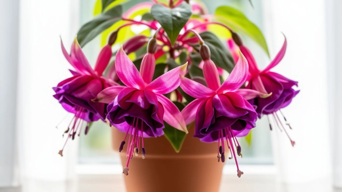 До конца марта фуксии – обязательно: 1 ложка в воду – и цветоносов не сосчитать, лезут как по расписанию, один за другим