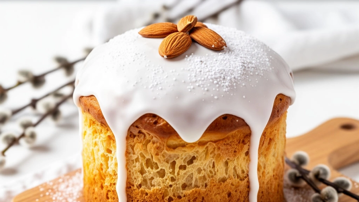 Глазурь для кулича – классический удачный вариант, чтобы не осыпалась, не текла в закат и выглядела как праздничная корона