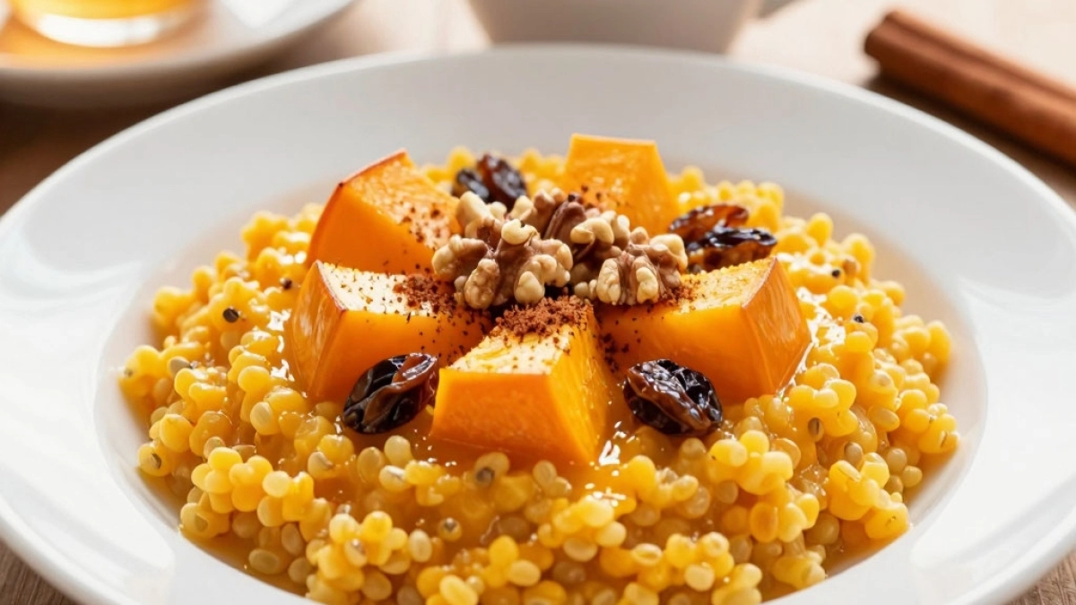 Тыквенная пшенная каша — витаминный заряд на весь день. Сладковатая, рассыпчатая, вкусная — идеальный выбор для семейного завтрака