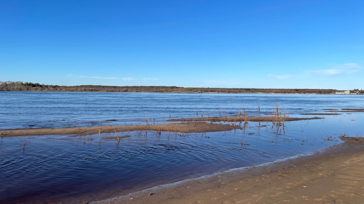 В Калужской области уровень воды в Угре за сутки упал на 84 сантиметра