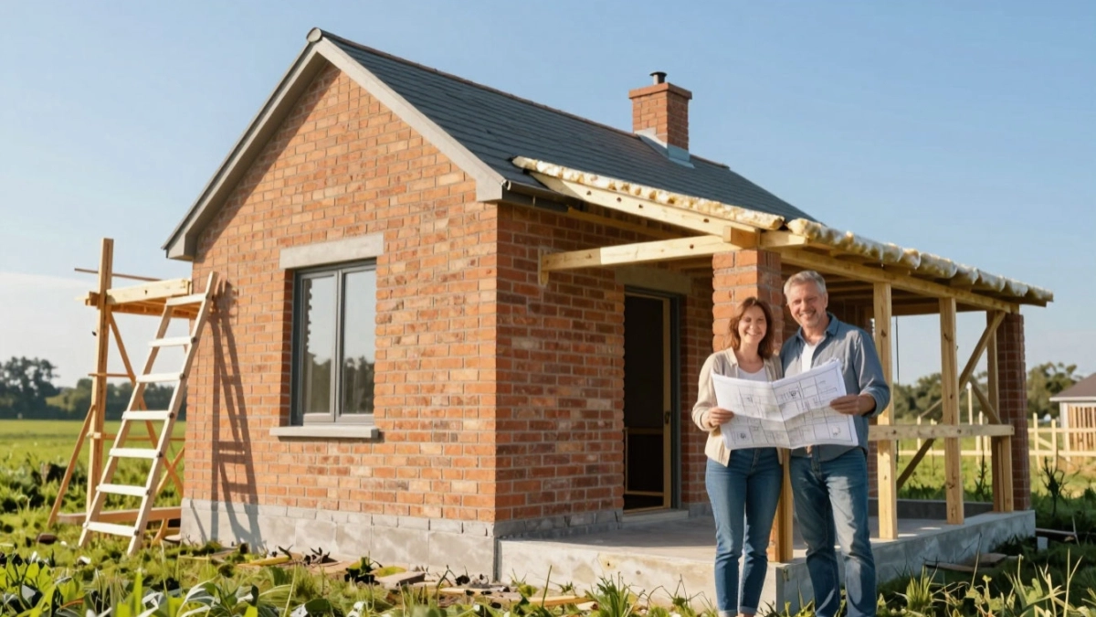 Самое практичное строительство частного дома: сначала строим маленький домик, а уже потом пристраиваем к нему новые модули