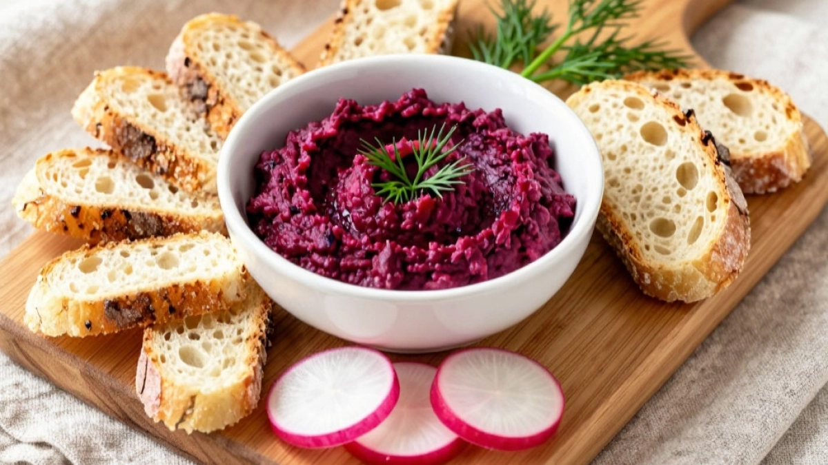 Закуска как из ресторана из обычной свёклы: нежный паштет с ореховой ноткой — постный хит всего за 10 минут