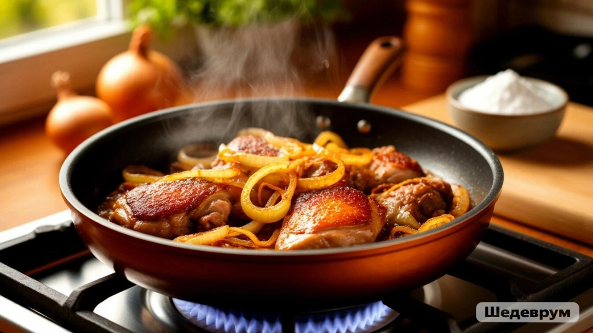 Мягкая куриная печень с луком: секрет этой ресторанной нежности, которую легко повторить дома