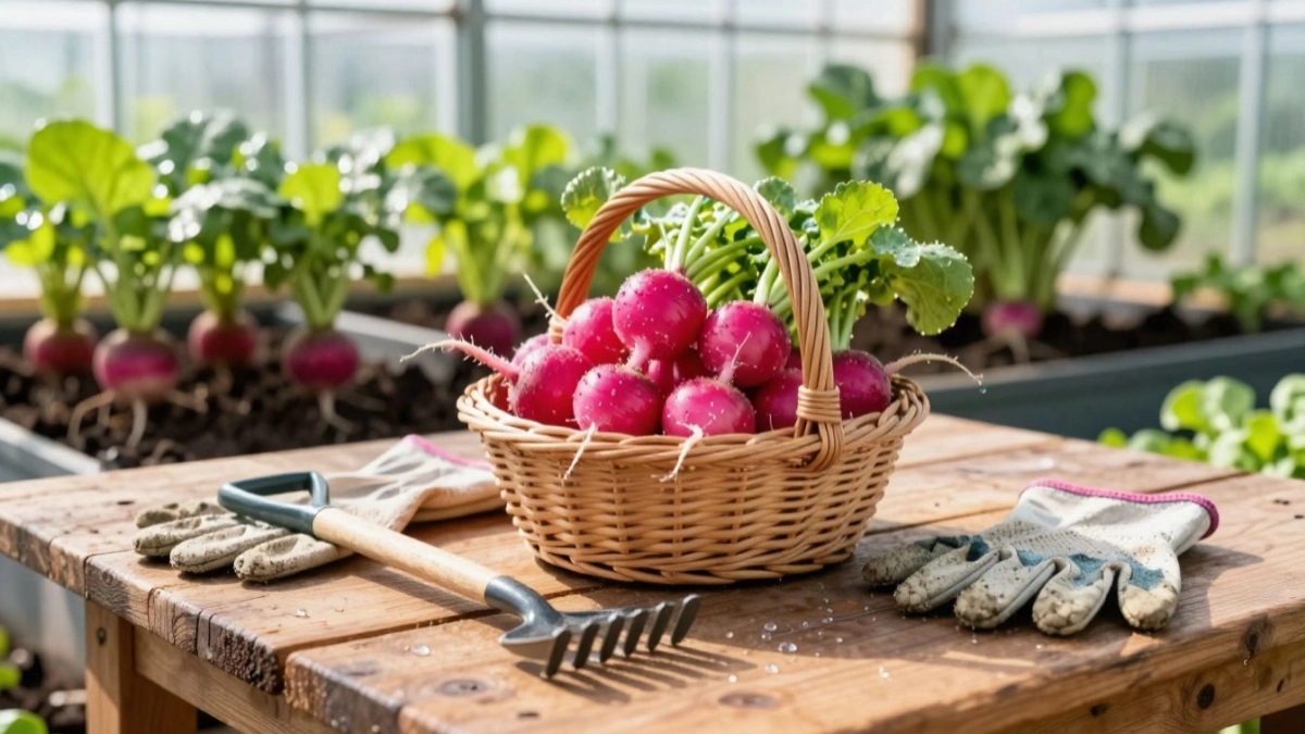 Чтобы редис в теплице не ушел в ботву, а дал крупные и крепкие корнеплоды: 5 главных правил посадки