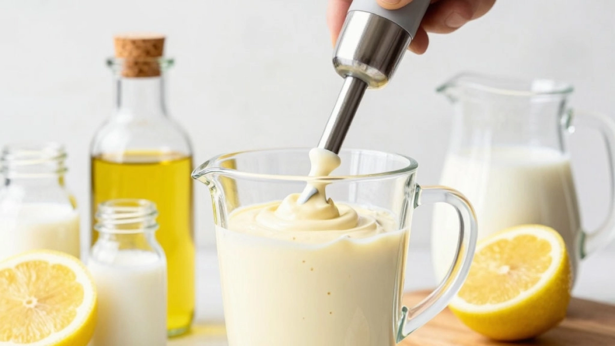 Домашний майонез всего за 5 минут: проще, чем в магазине, вкуснее в сто раз