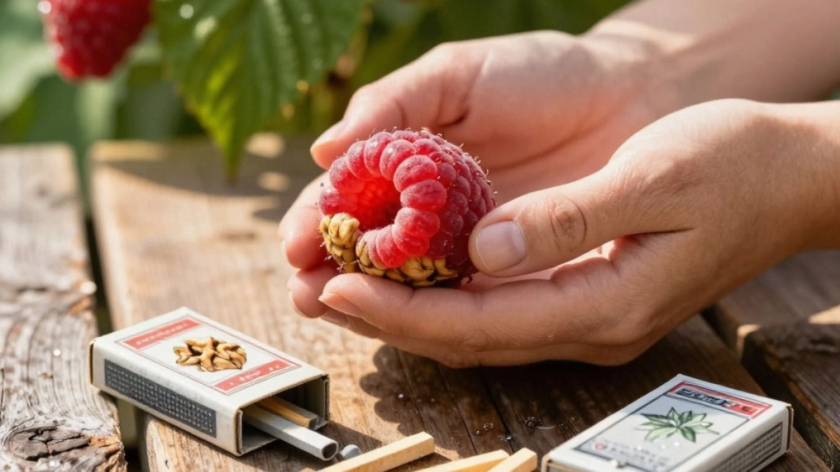 Бросьте спичку в лунку — малина даст ягоды с грецкий орех: никаких червяков - результат на моих 20 кустах