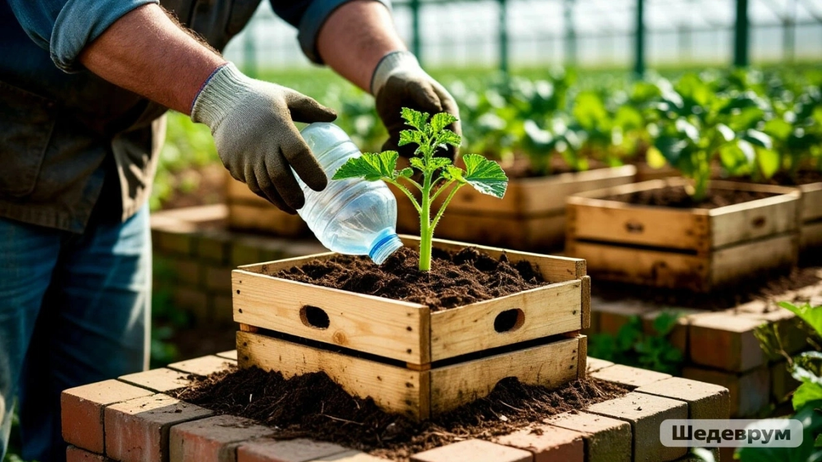 Собираю урожай кабачков всегда на месяц раньше – просто сажаю их в "умные" органические ящики