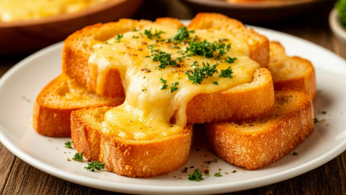 Чесночные гренки с сыром к супу или в салат — батон и 10 минут времени, а вкус как в ресторане
