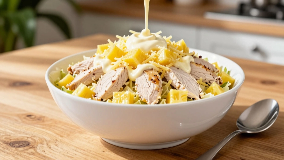 4 ингредиента сами летят в салатник. Салат «Гавайский» с куриной грудкой и ананасами — вкусно и очень просто