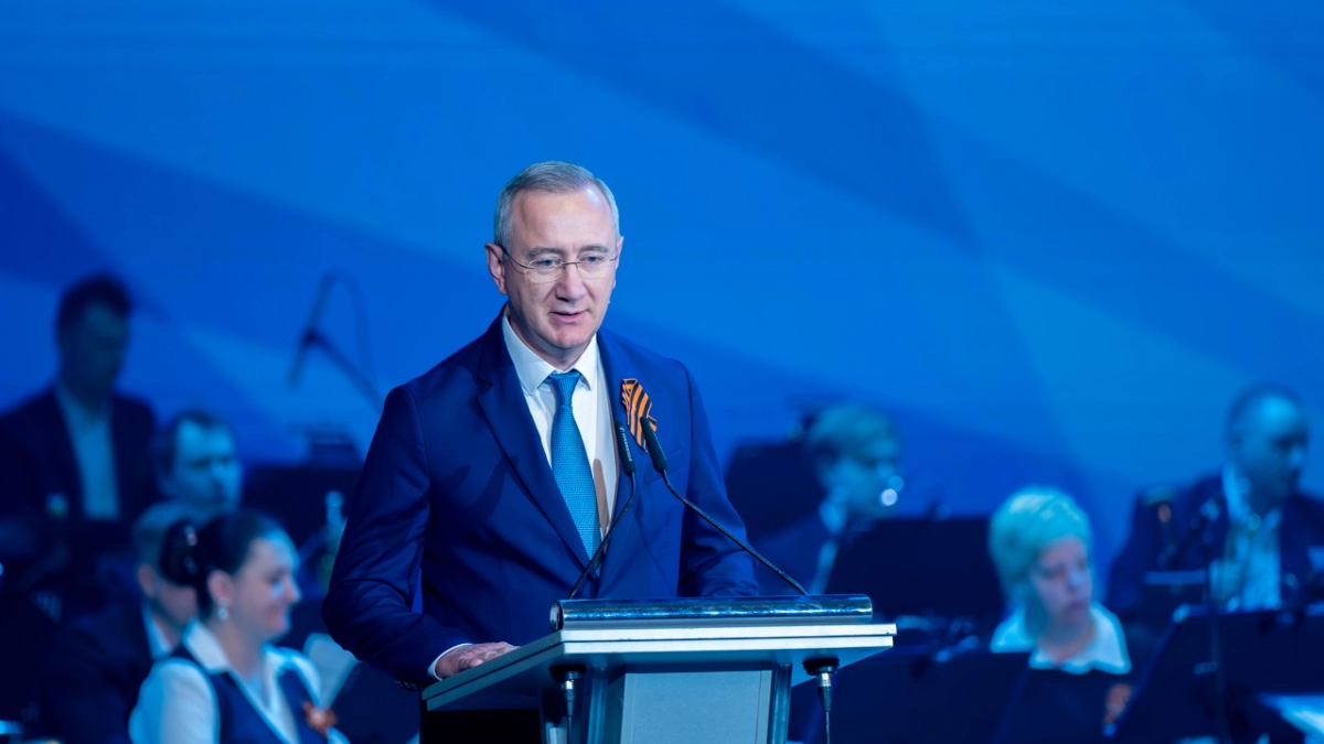 Владислав Шапша выступил на торжественном собрании в честь Дня Великой Победы в Калуге