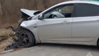 "Ауди" и "Хендай Солярис" не поделили дорогу в Калужской области: есть пострадавший